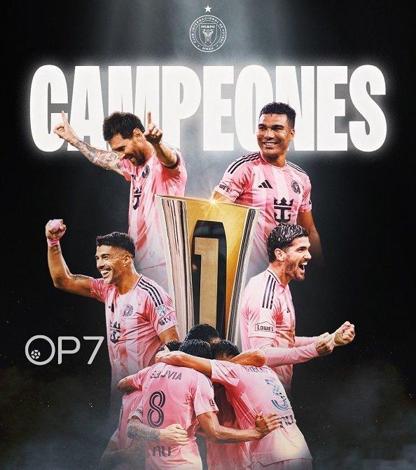 一个晚上，100球和冠军全收了[鼓掌]
梅西这波直接拉满！
​进球⚽+冠军🏆，双喜临门[给力]
​#迈阿密国际##梅西##梅西 迈阿密国际生涯第100球# ​