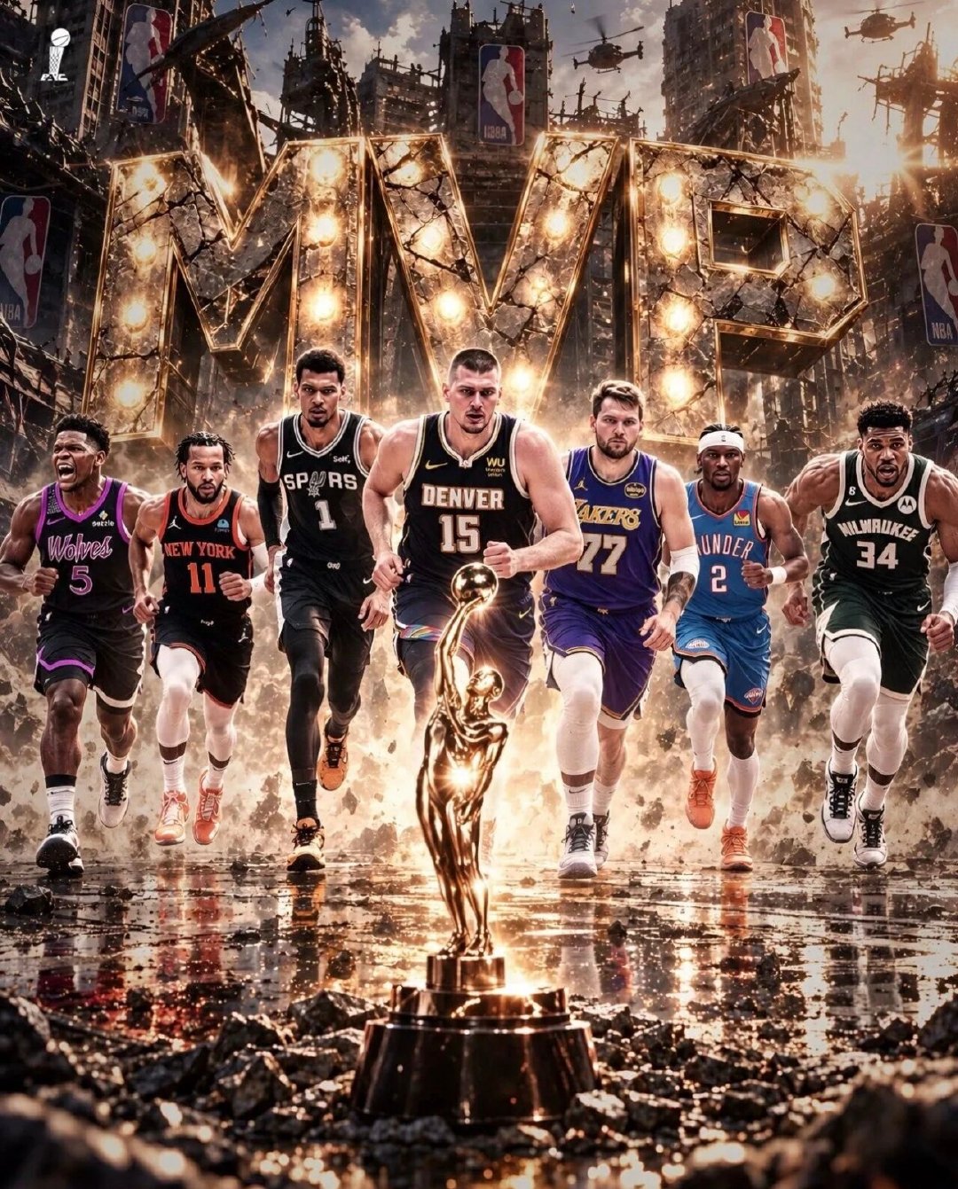 NBA排名彻底洗牌！好陌生的前十 前十依次是：约基奇、文班亚马、亚历山大、东契奇、字母哥、布伦森、爱德华兹、坎宁安、塔图姆、米切尔。 这份名单来回看了两遍，就一个感受：陌生，太陌生了。而扎心是，15年来，NBA前十第一次同时没有詹姆斯、没有库里、没有杜兰特。换血换得太彻底了。 ​