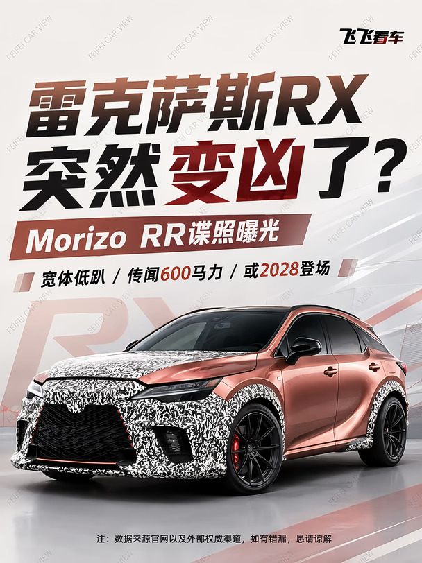 雷克萨斯RX谍照来了：295后胎，一点不安分