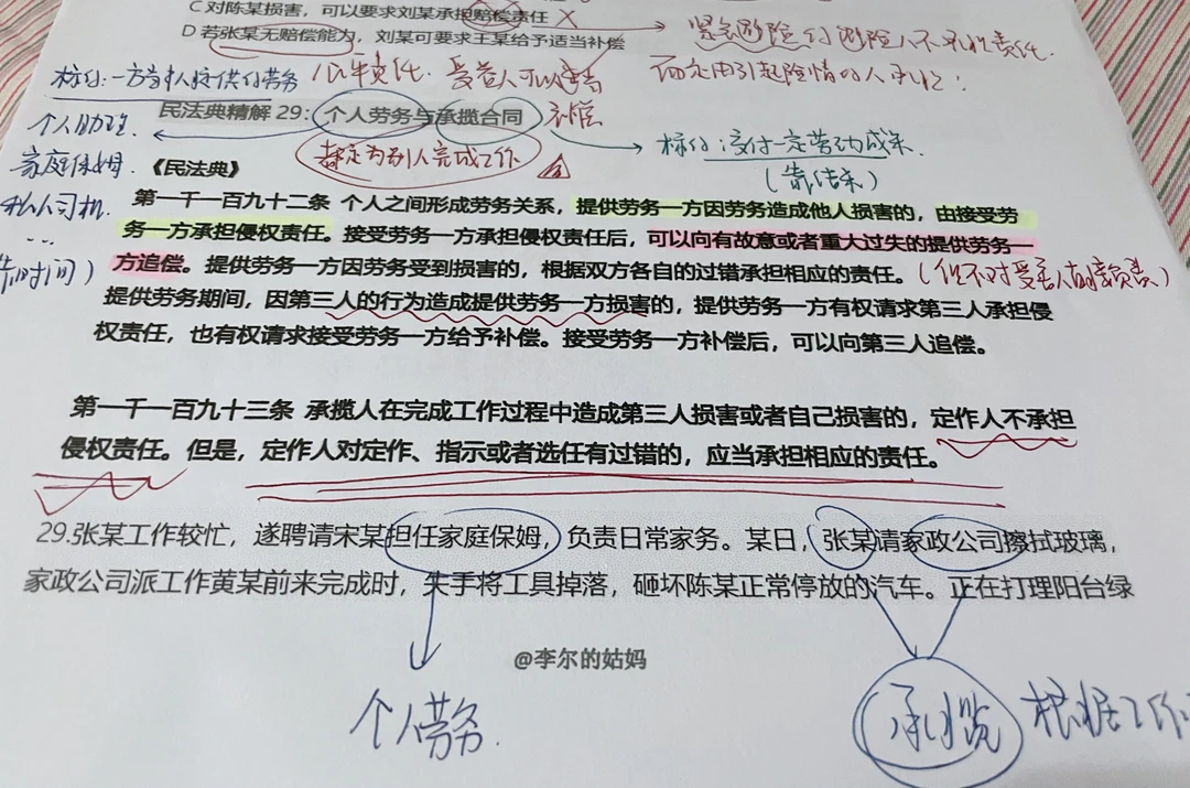 【学习笔记分享】区分个人劳务和承揽合同