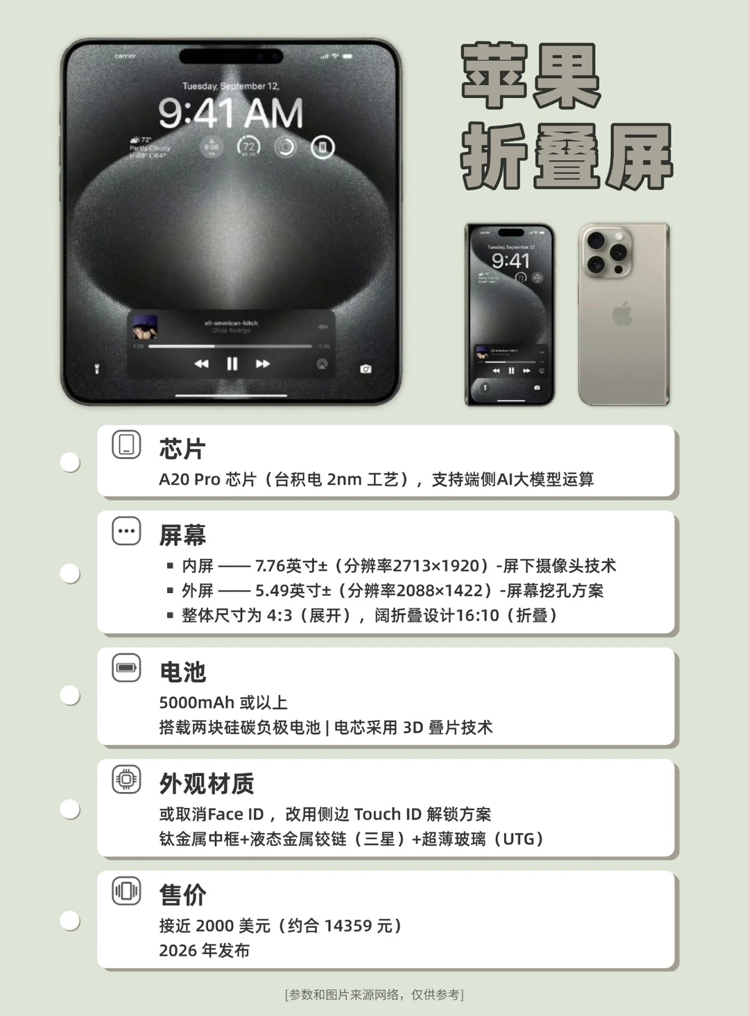 苹果折叠屏提前看❗