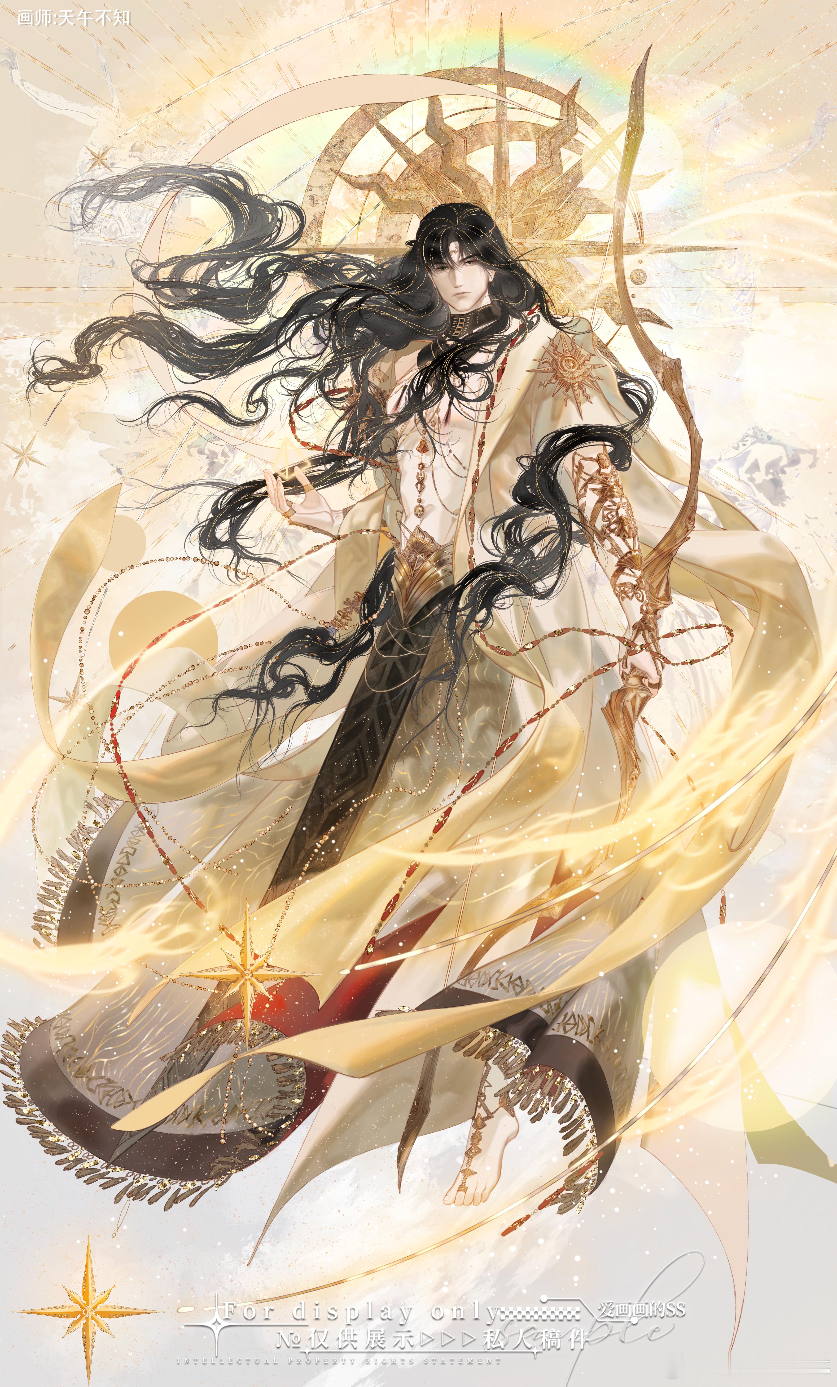 #恋与深空黎深[超话]# 发布一个约的稿，收稿的时候震撼了一下午了，我感觉都有点词穷了[允悲][允悲]已经无法形容当时的心情了，总之就是非常感谢天午老师百忙之中帮我画稿，真的没想到成图这么惊艳，美到心坎了去了，老师的画里总有一种独特的美感，简直超爱了！！啥也不说了祝老师越画越好越画越好越 ​