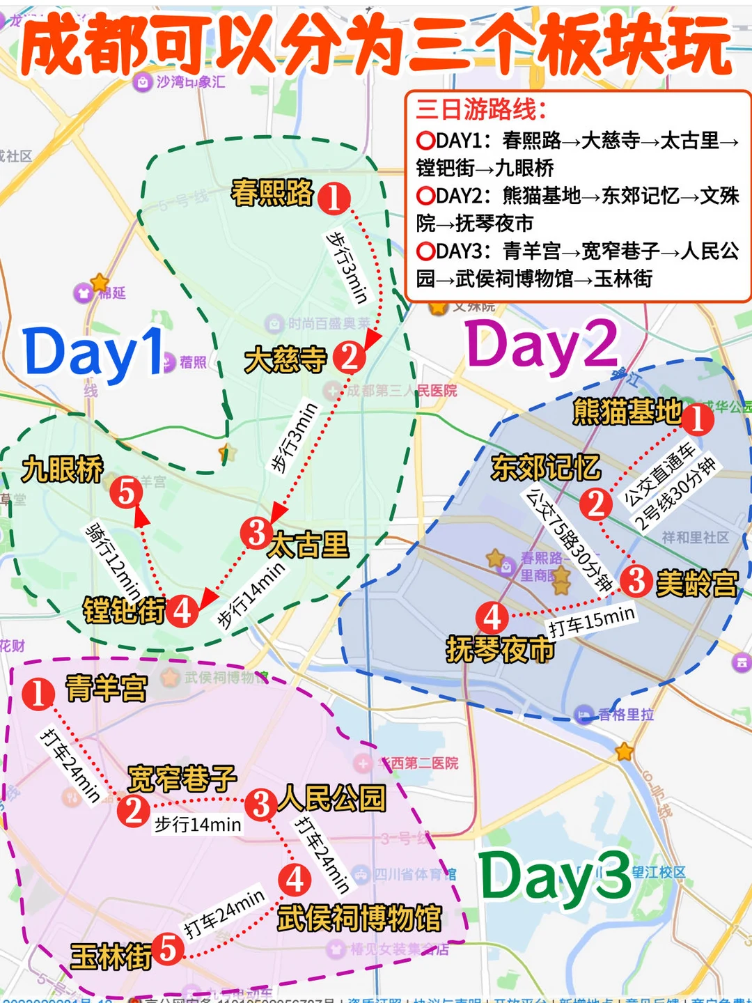 谁懂被自己复盘的成都旅游攻略震惊到了❗️