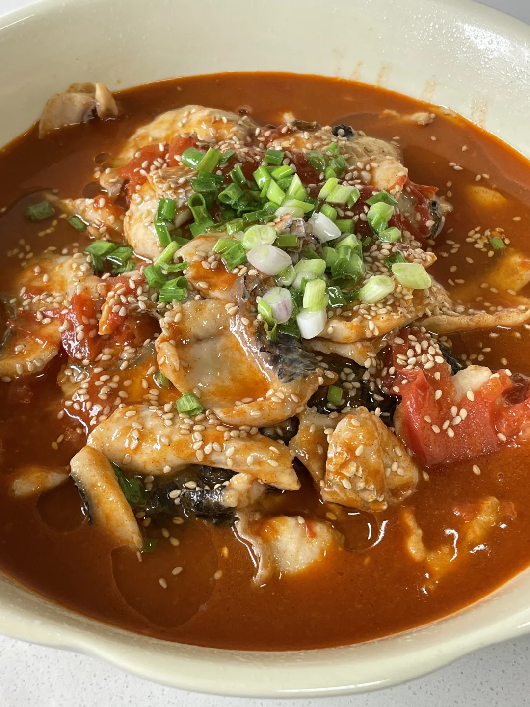 天呐‼️‼️这碗番茄鱼真的太好吃了！！！