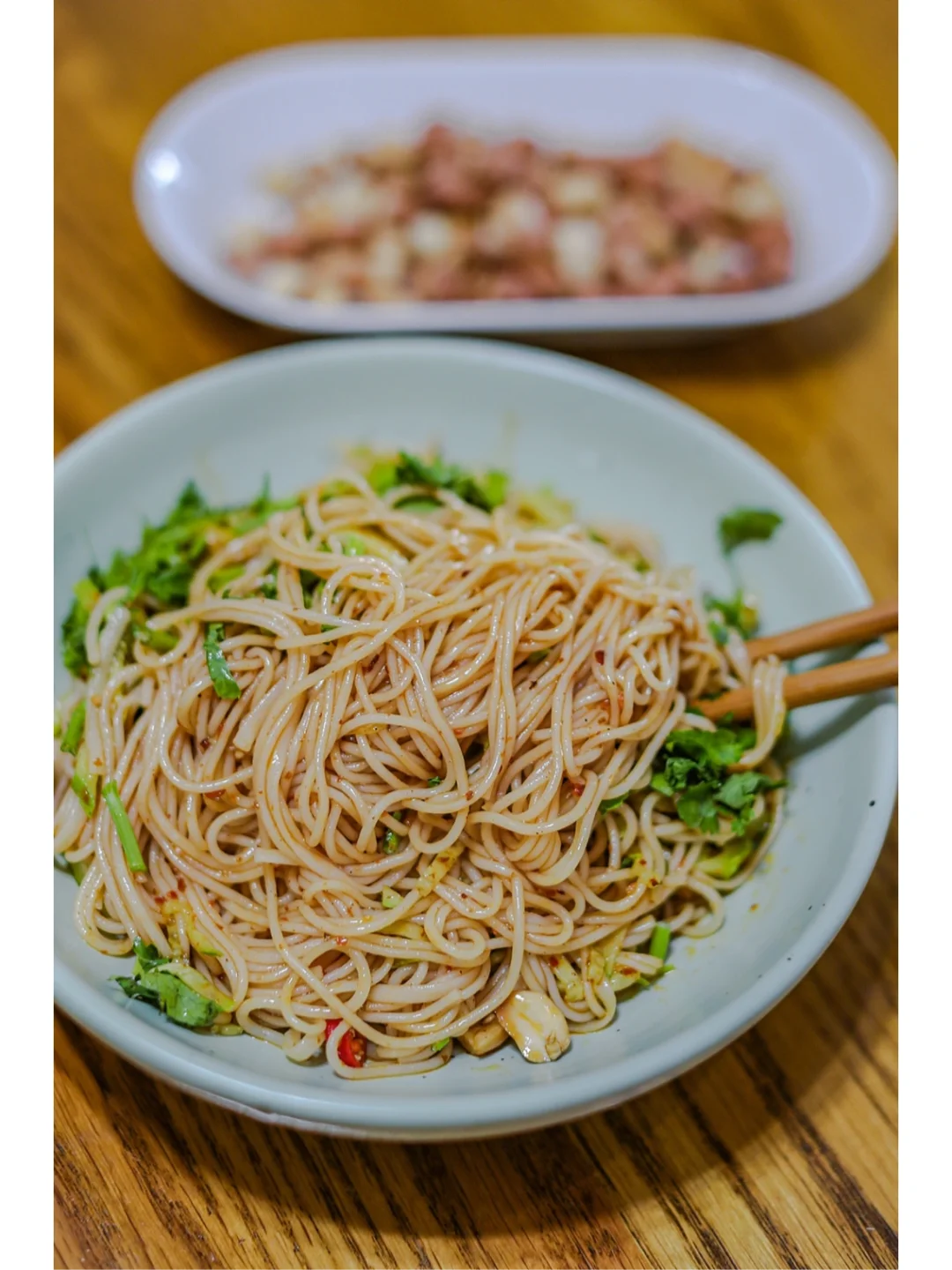 坚持做1000种面不重样(163)麻辣干拌米粉