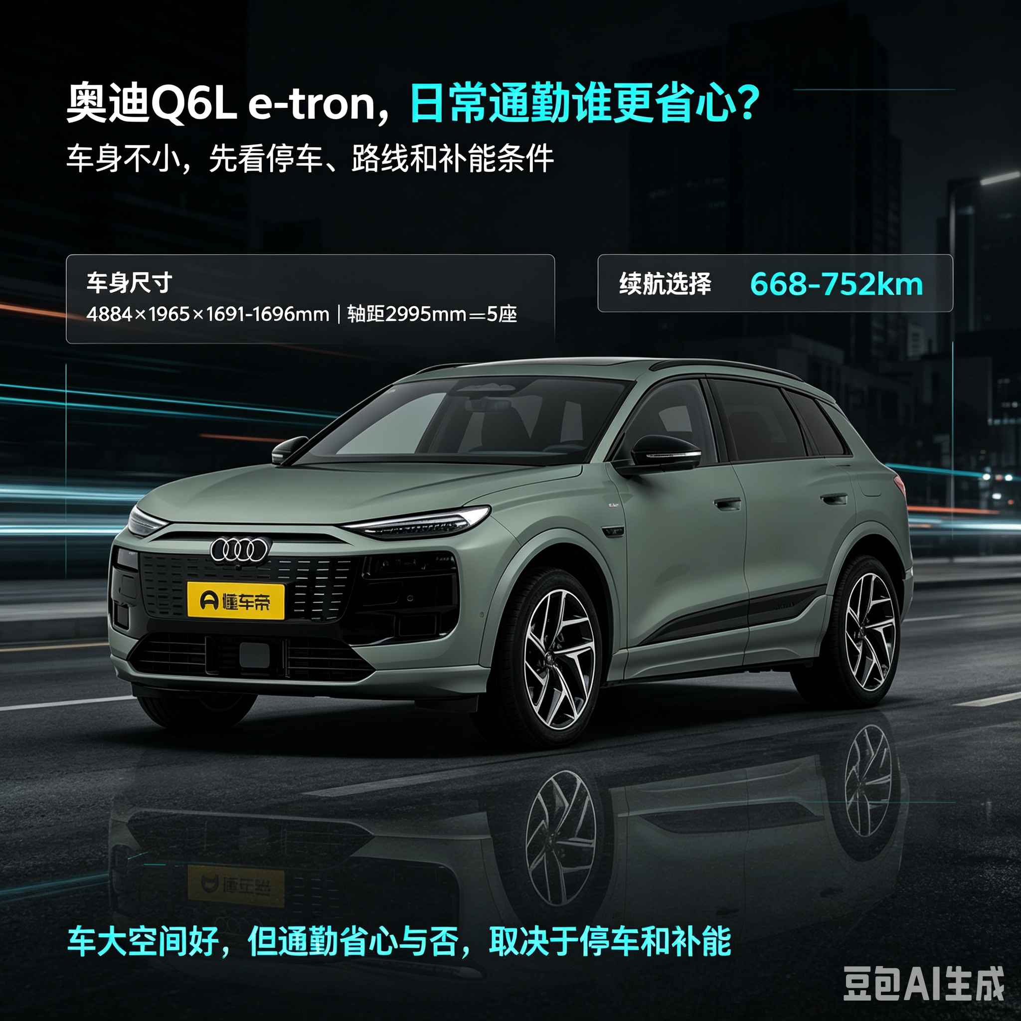 奥迪Q6L e-tron通勤真的省心吗