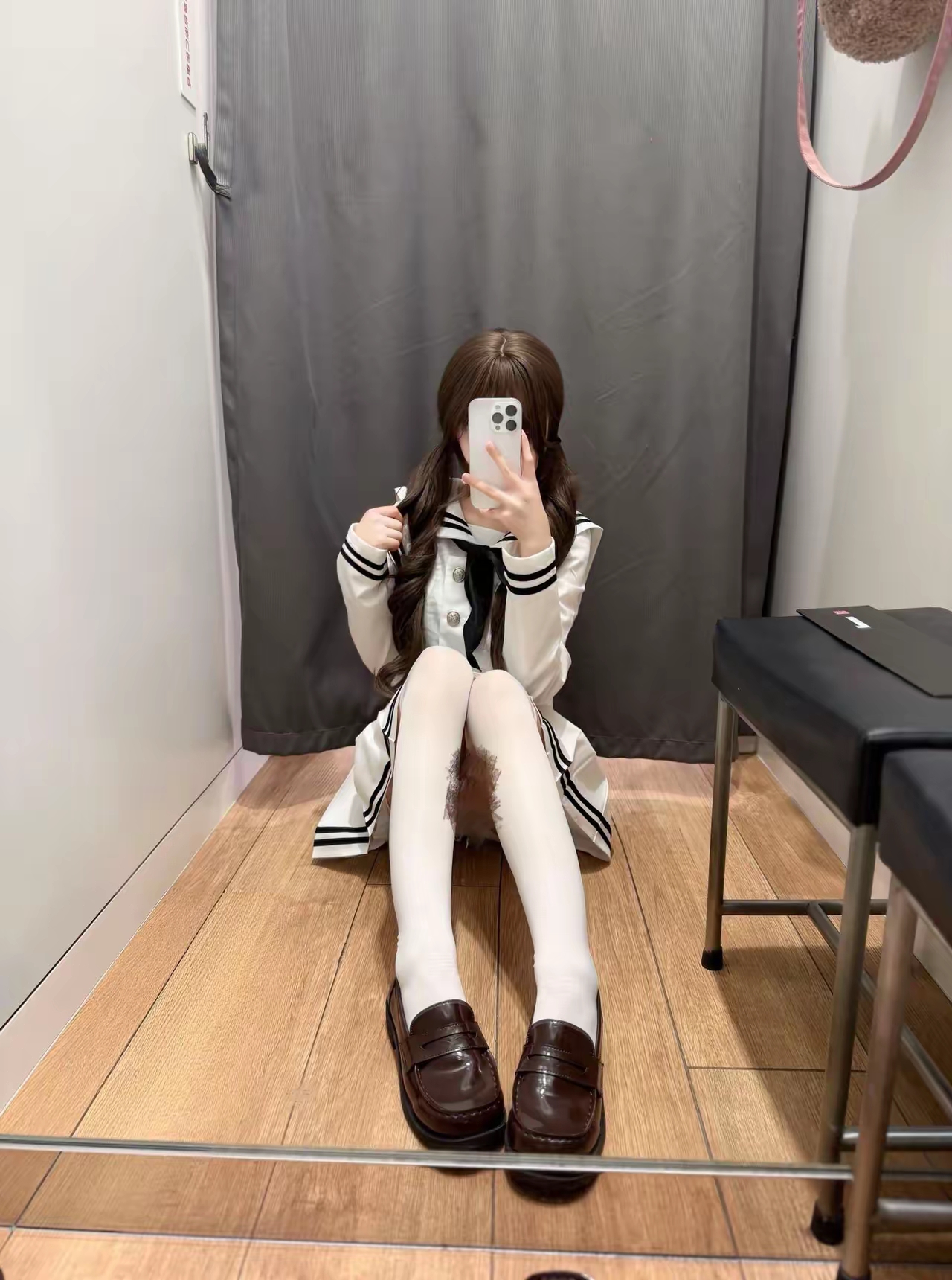 可爱JK制服穿搭，少女心满满！💕📸[话题]