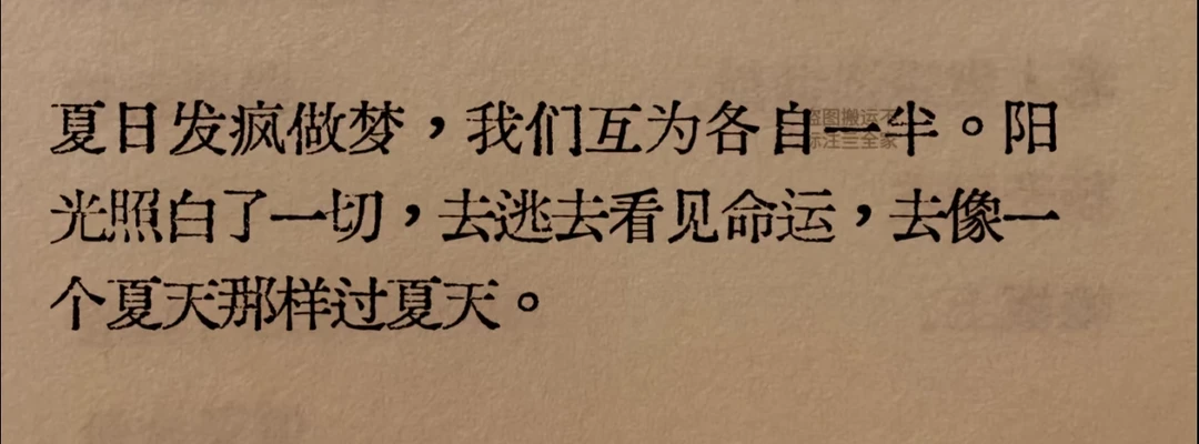 喜欢很久的一句话！