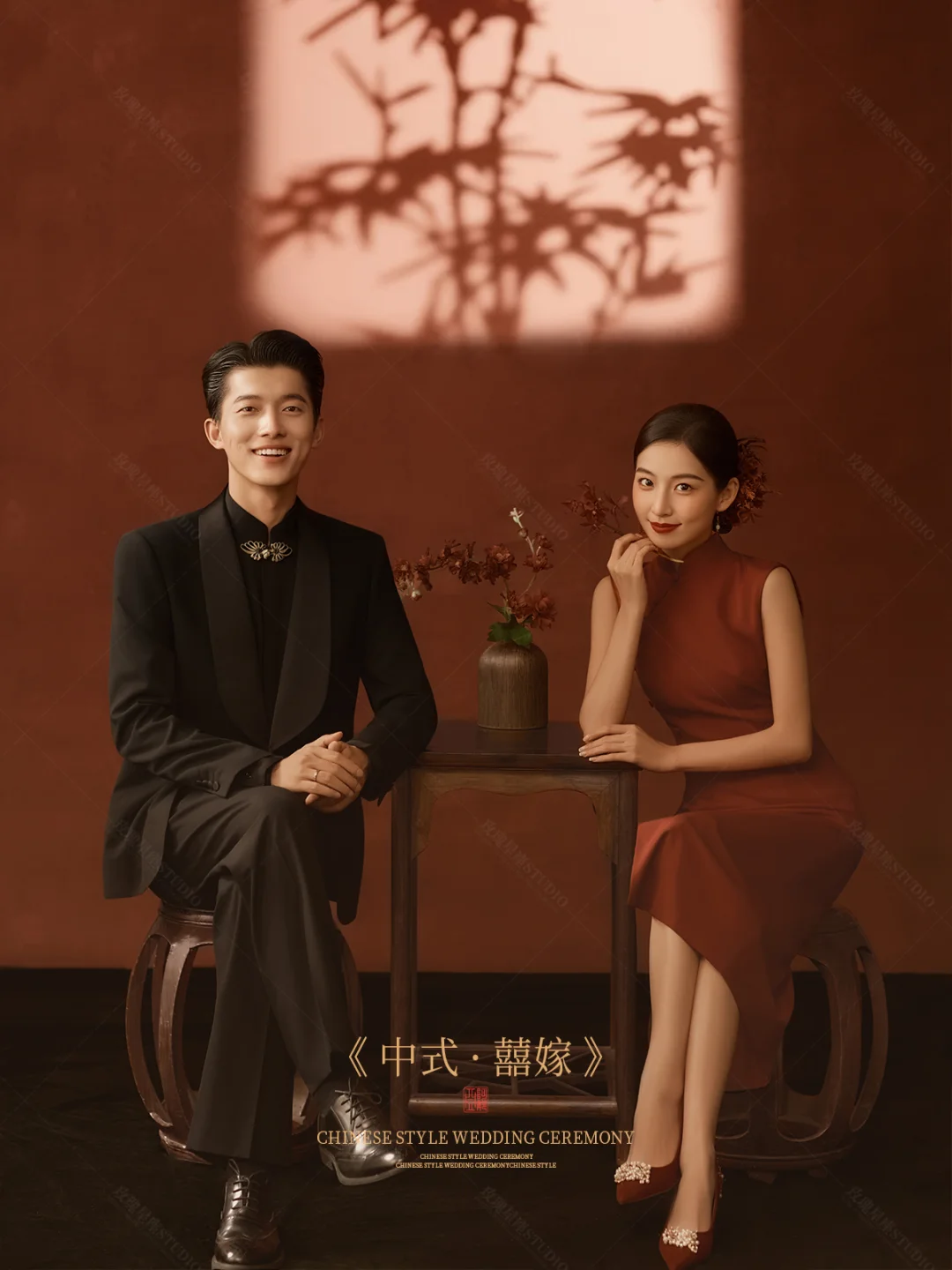 沉迷于中式高级审美❗旗袍婚纱照美到犯规