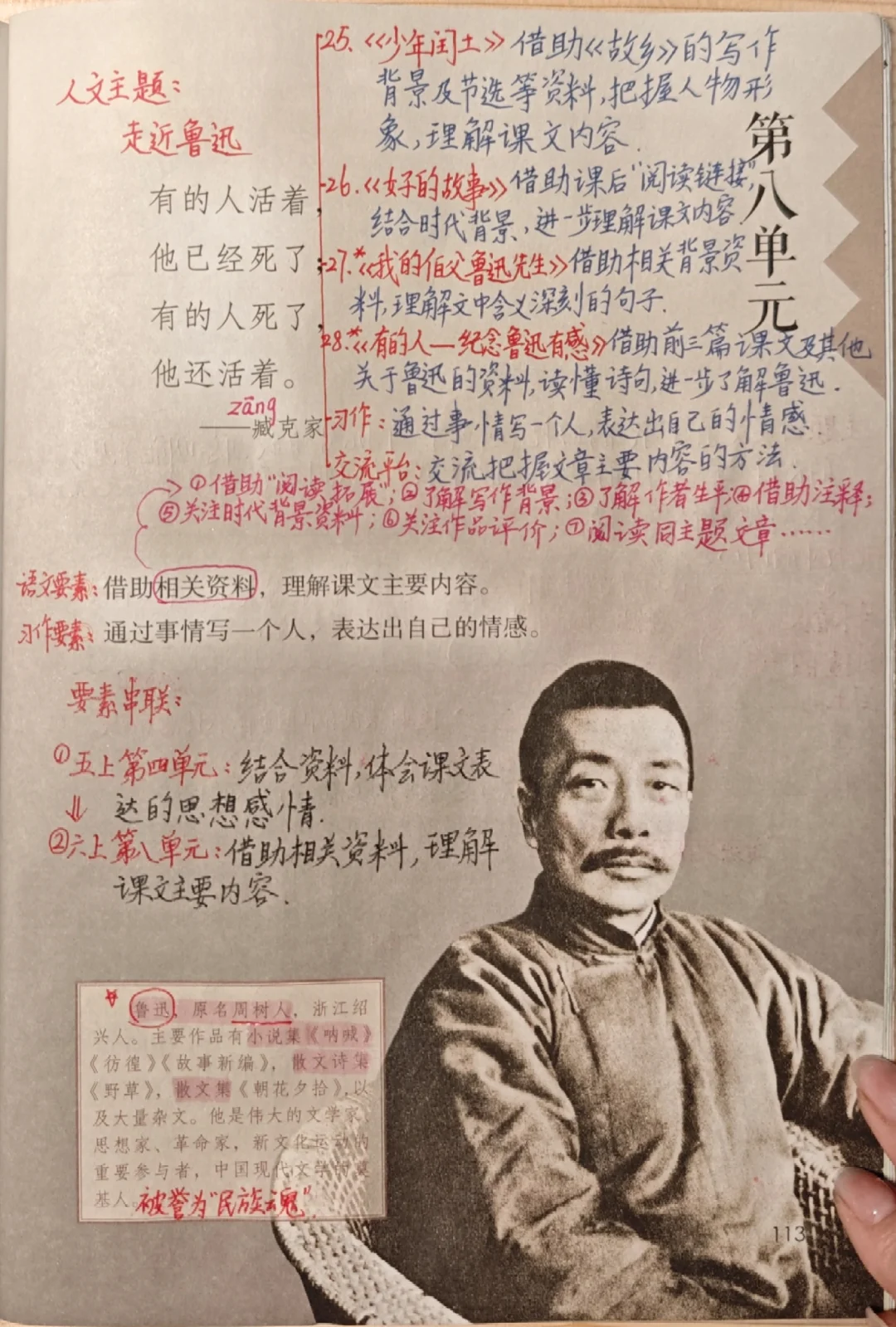 6上语文备课25《少年闰土》