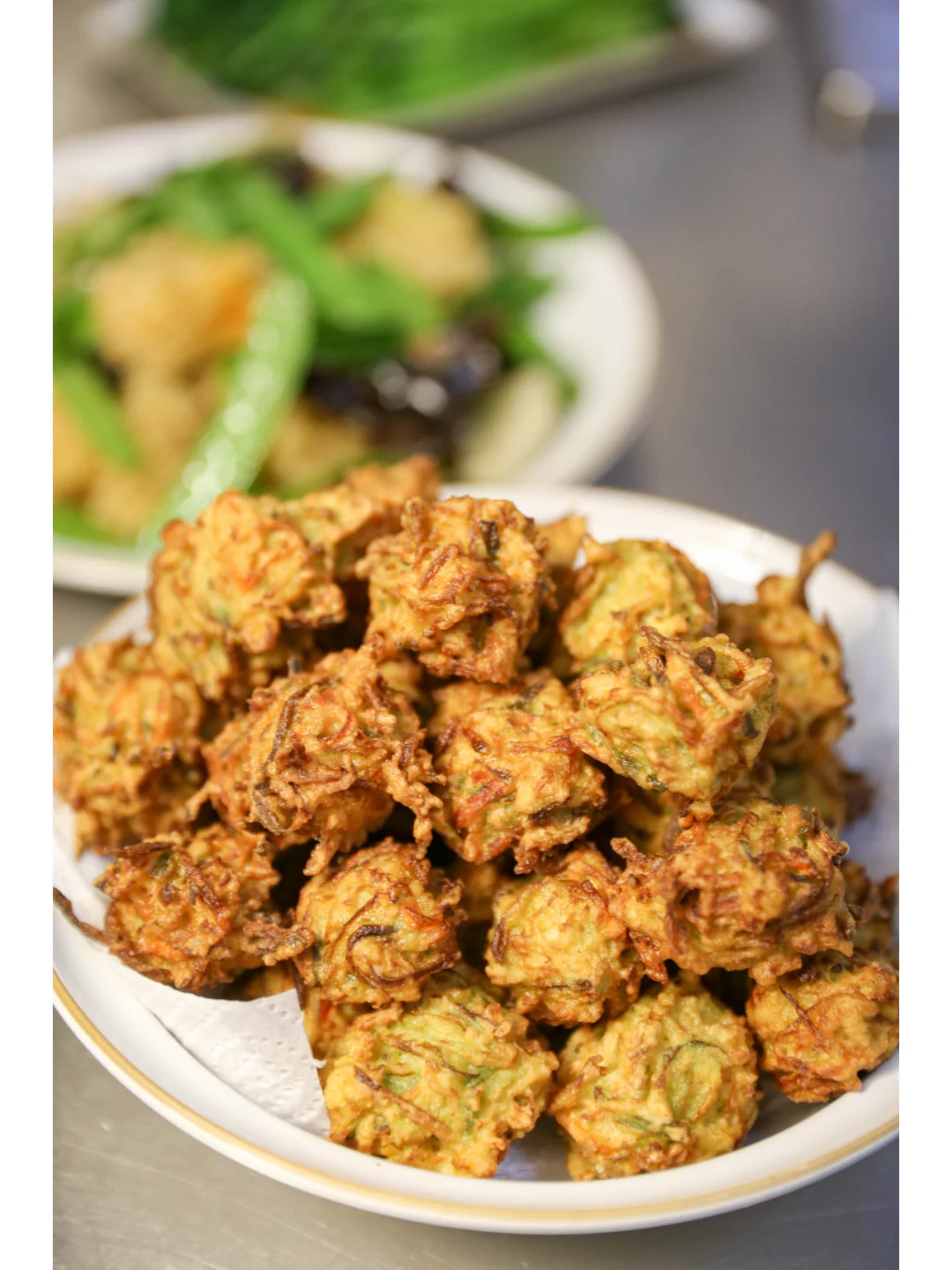 干炸萝卜丝素丸子，外酥里嫩、香而不腻