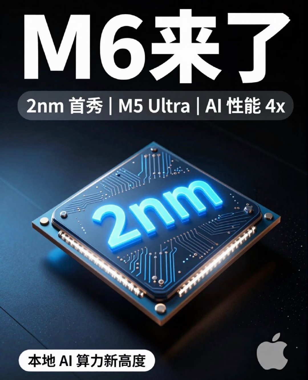 等M6 MacBook Pro千万别等错！14英寸普通版仅升级2nm M6芯片，带宽、GPU与本地AI能力增强，但屏幕、外观接口基本沿用现款。

OLED、触摸屏、超薄新设计属于更高阶版本，不会同步登场。只追求性能选普通M6，想要全新形态就要继续等待。

以上均为爆料推测，最终配置以苹果官方为准，你会选择等哪一款？ ​