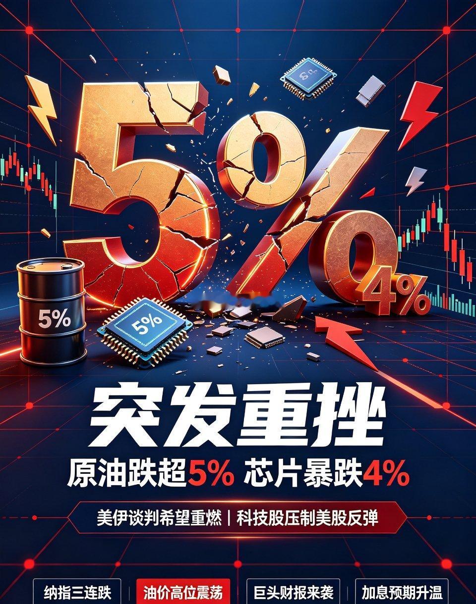 隔夜海外市场复盘：美伊谈判预期升温油价大跌，科技股重挫压制美股反弹北京...