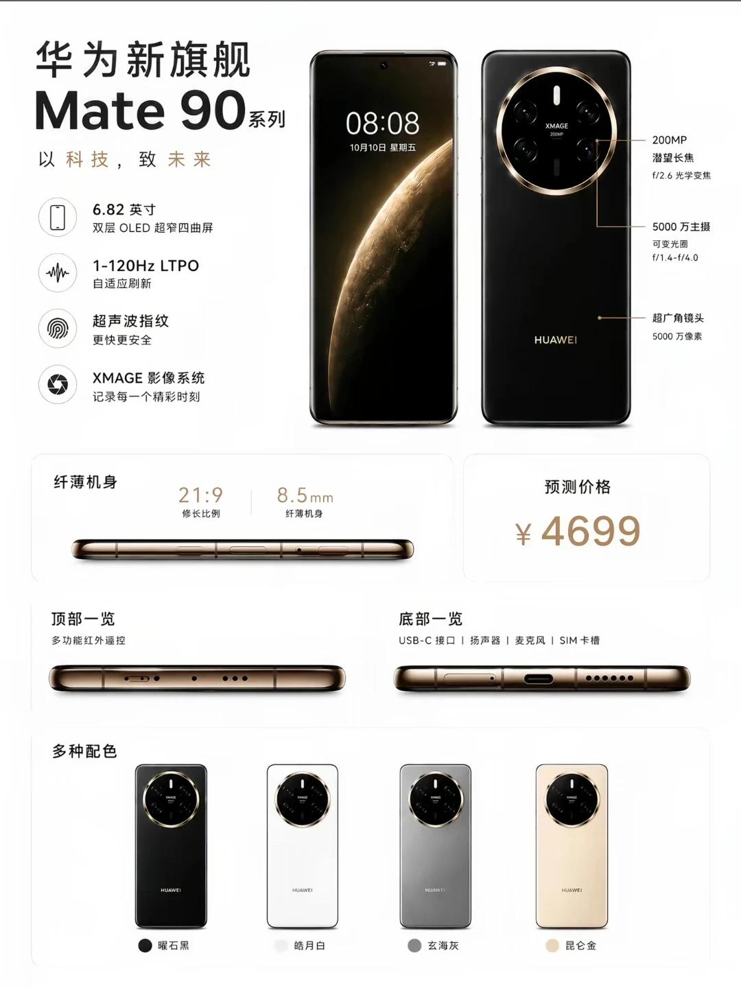 全面版‖华为Mate90系列爆料全扒出来了
