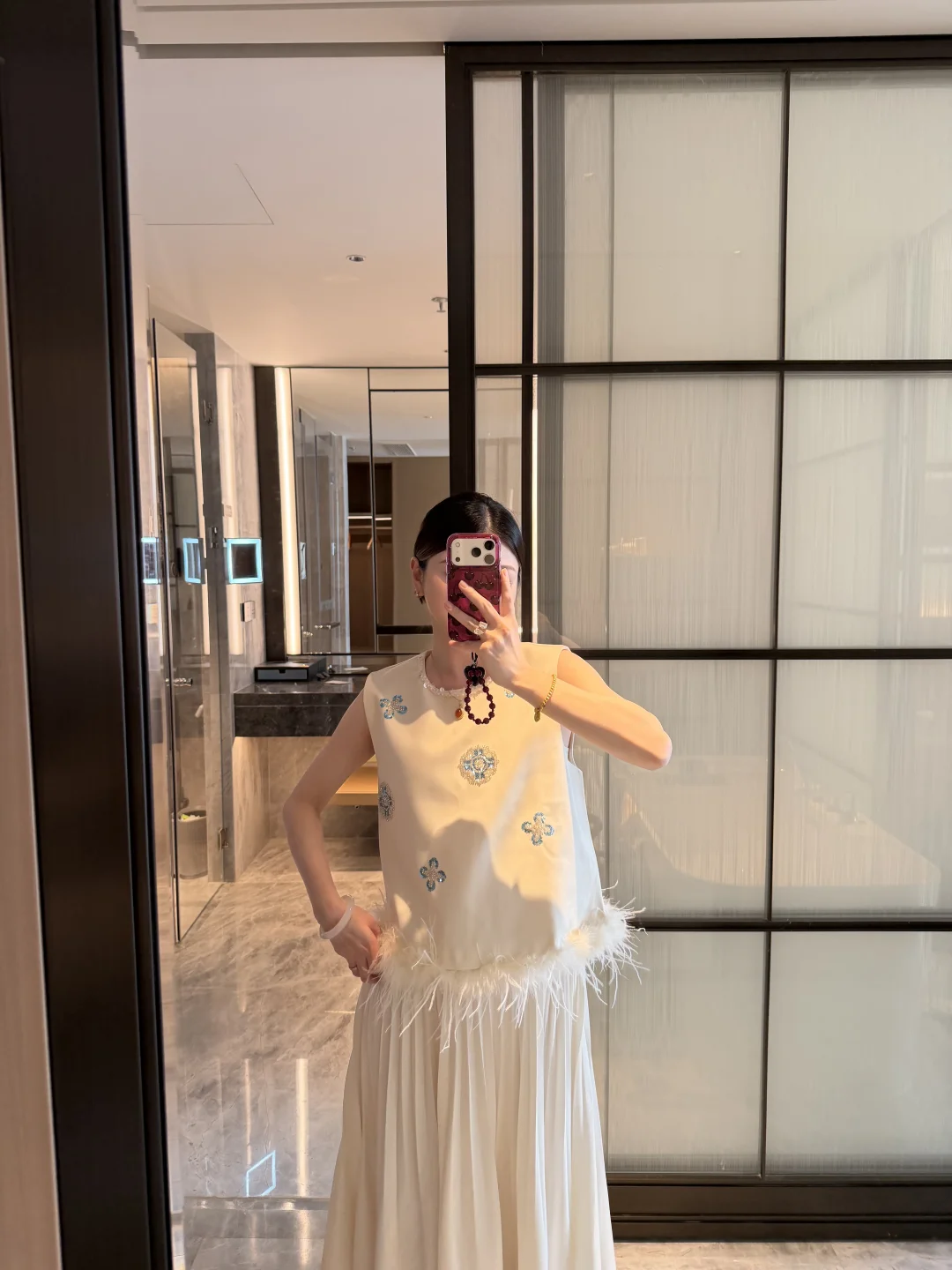 All white ootd｜坠入东方秋日美学🤍💭🥛