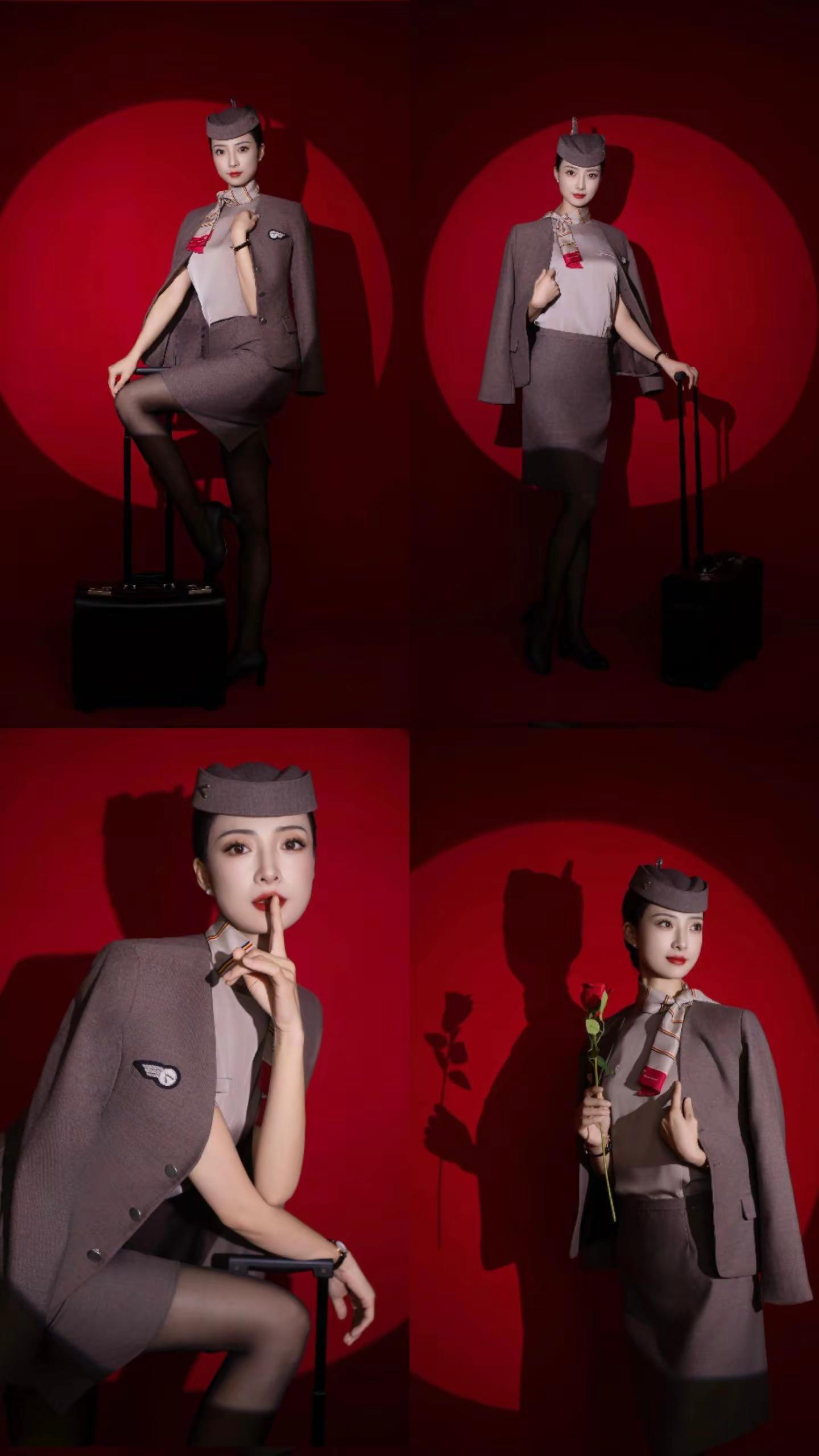 空姐制服照 又美又飒