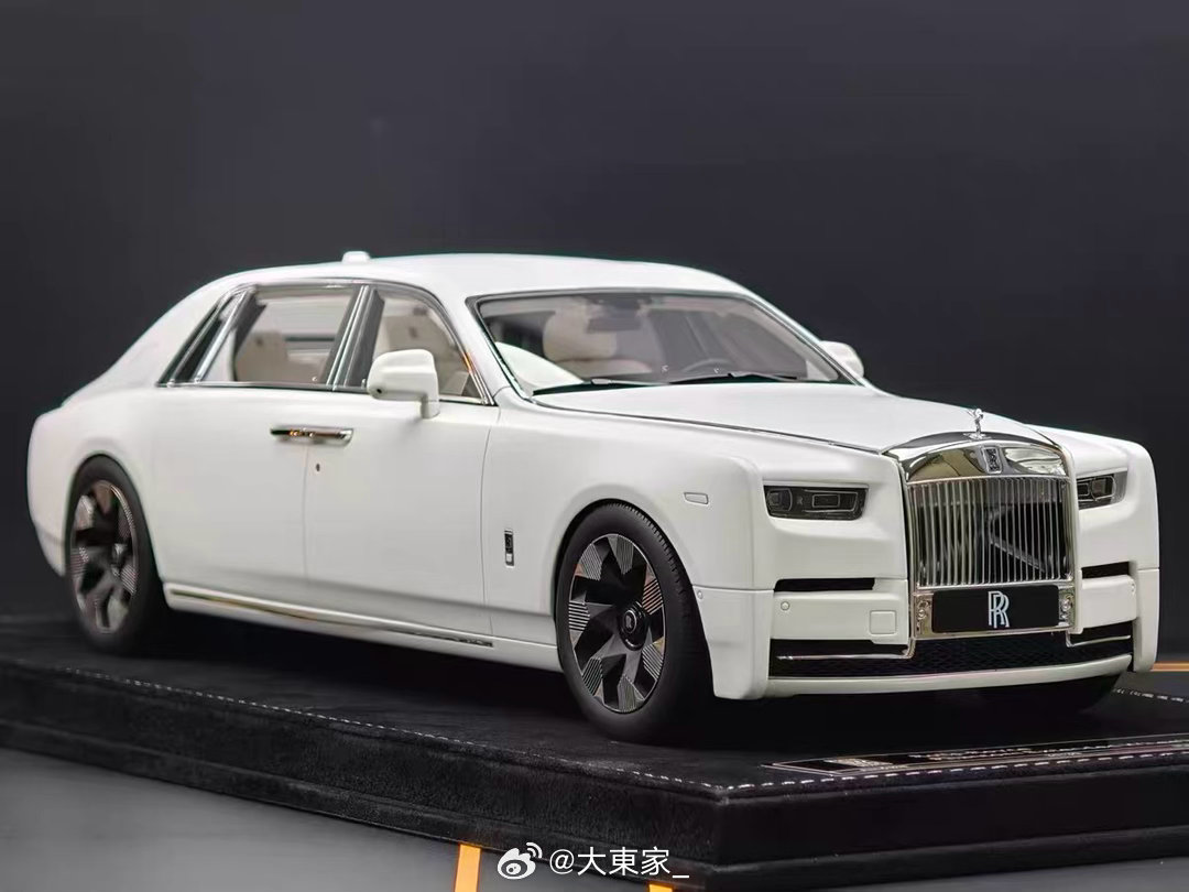 HH 1/18 劳斯莱斯  幻影 哑光白/白内 限量30 售价3680  DJ382T#豪车超跑##汽车模型##汽车模型[超话]##大东家模玩##劳斯莱斯# ​