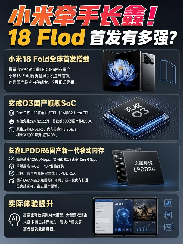 强强联手✨小米18Fold解锁玄戒➕长鑫新王炸