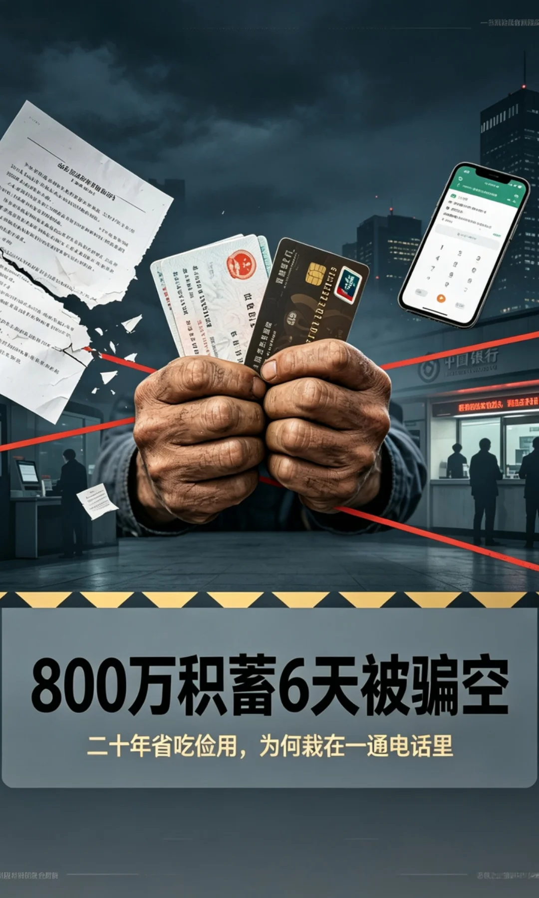 男子省吃俭用存近800万6天被骗完