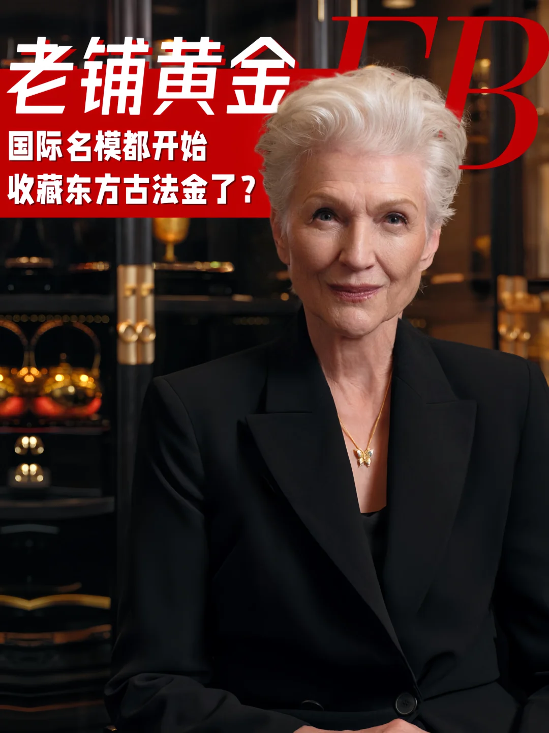 国际名模都开始收藏老铺黄金了？