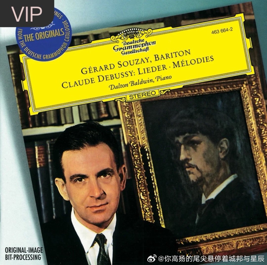 Gérard Souzay/Tristan L'Hermite Francois/Claude Debussy/Dalton Baldwin《Le Promenoir des deux amants:2. Crois mon conseil, chère Climène》 ​