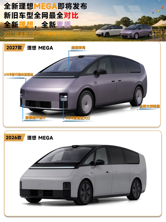 全新MEGA即将发布，新旧车型最全对比。