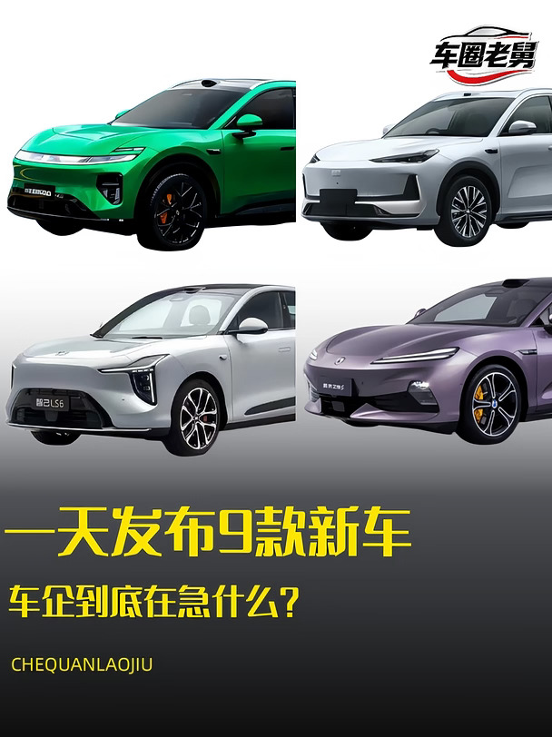 一天9款新车，车企在急什么？