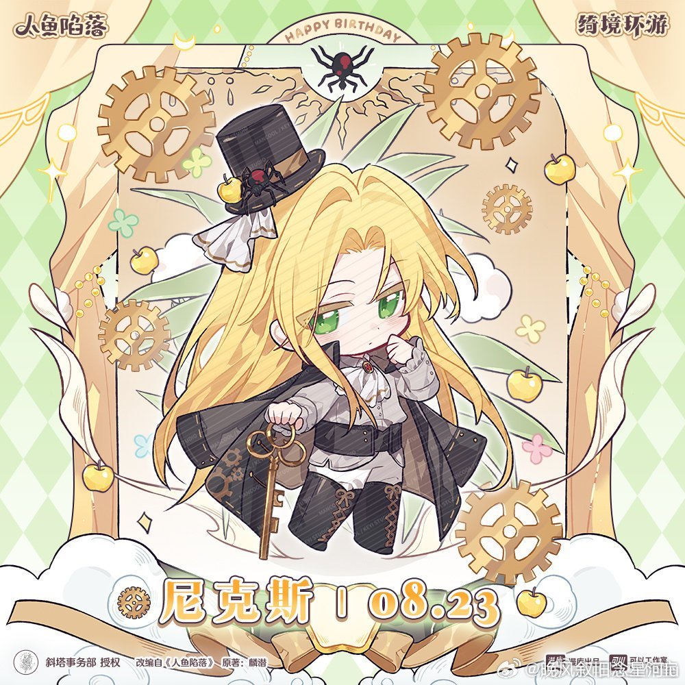 #人鱼陷落[超话]##尼克斯0823生日快乐# 

生日快乐～ ​