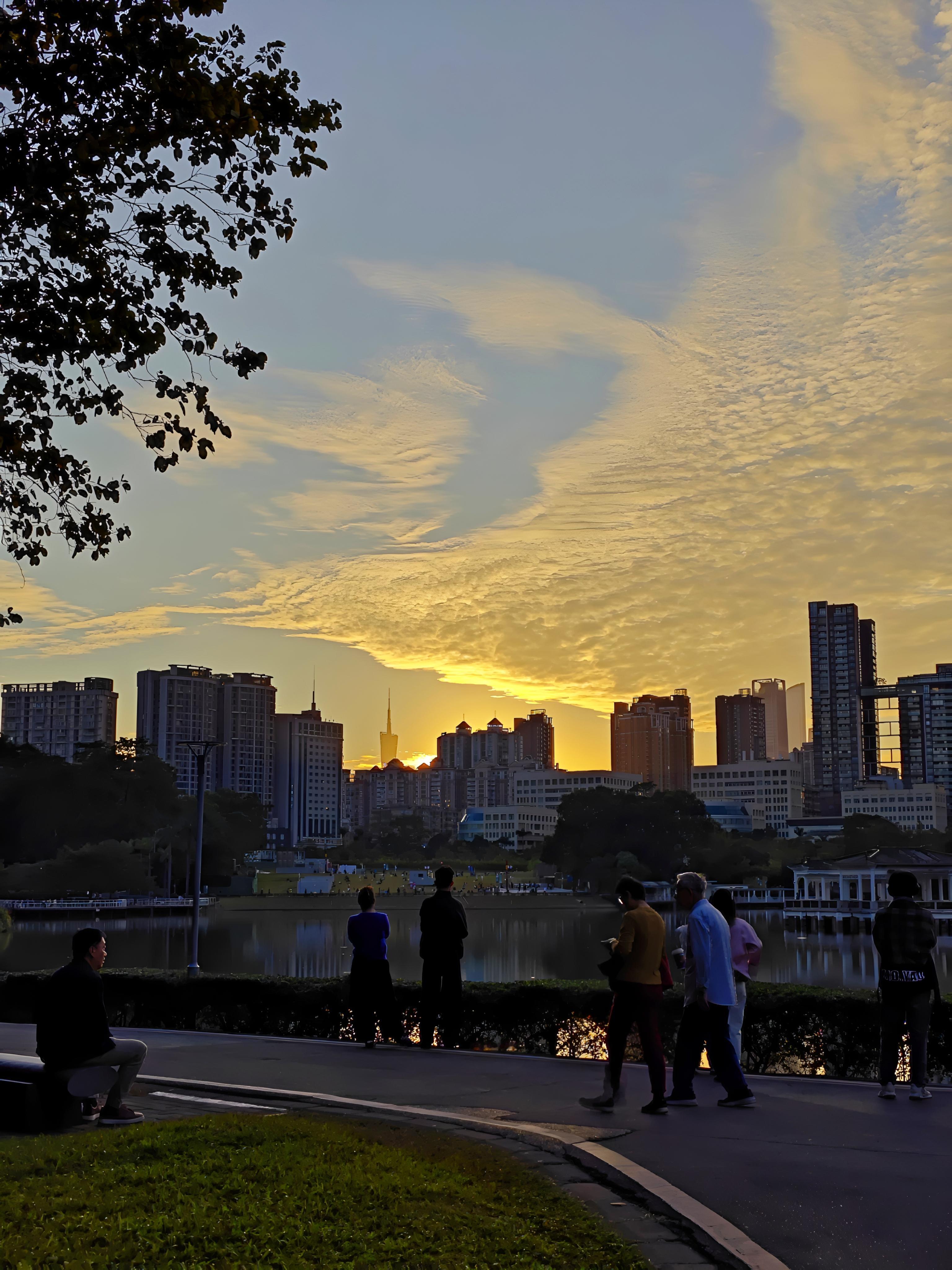 <p>随手拍一张你所在城市的蓝天景色广州天河公园 <!--{img:0...