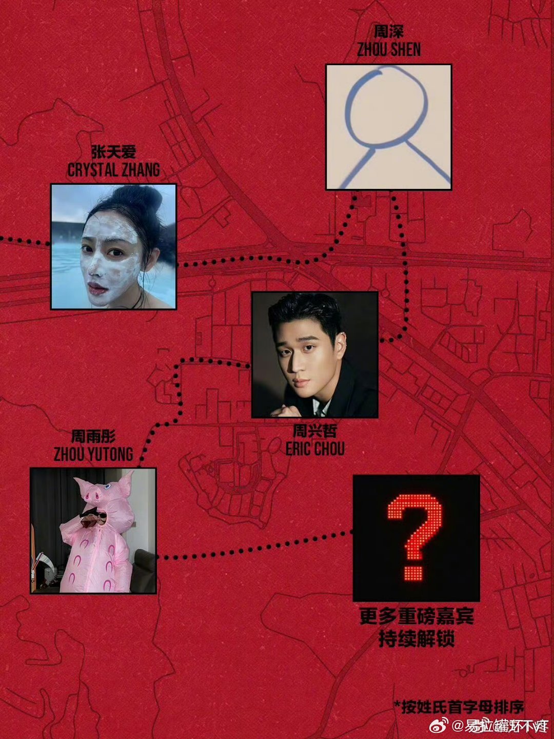 这是周深为W中文版年度盛典画的抽象简笔画自画像，因为画风极度简约抽象，网友纷纷调侃第一眼完全认不出是他 ​