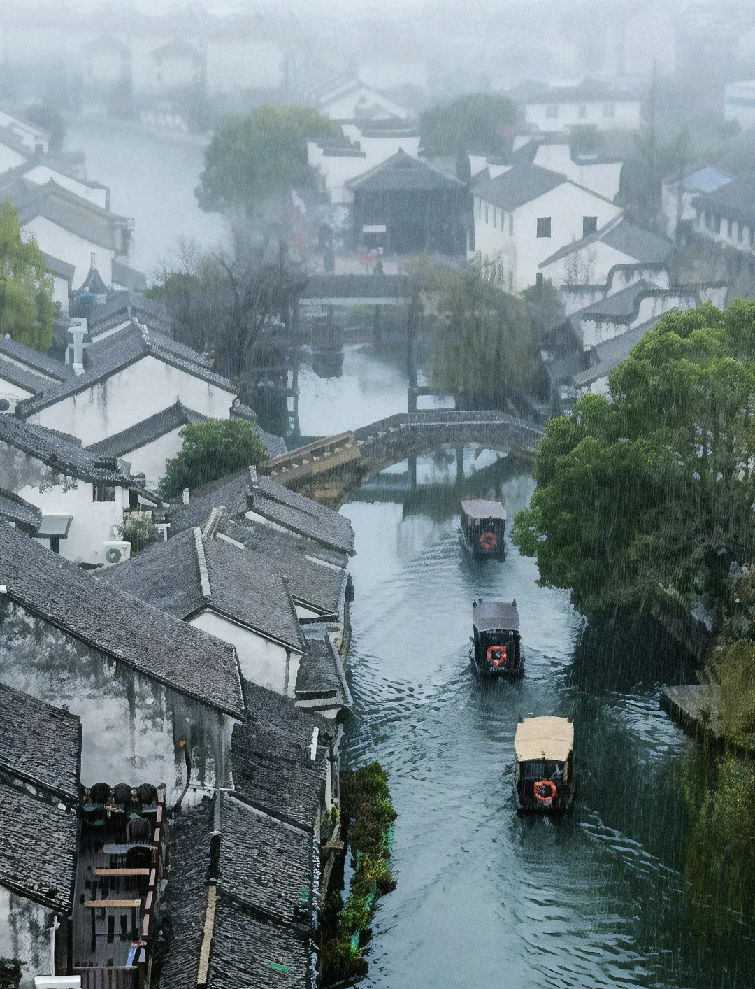 雨中南浔！这私宅民宿把氛围感焊死了✨