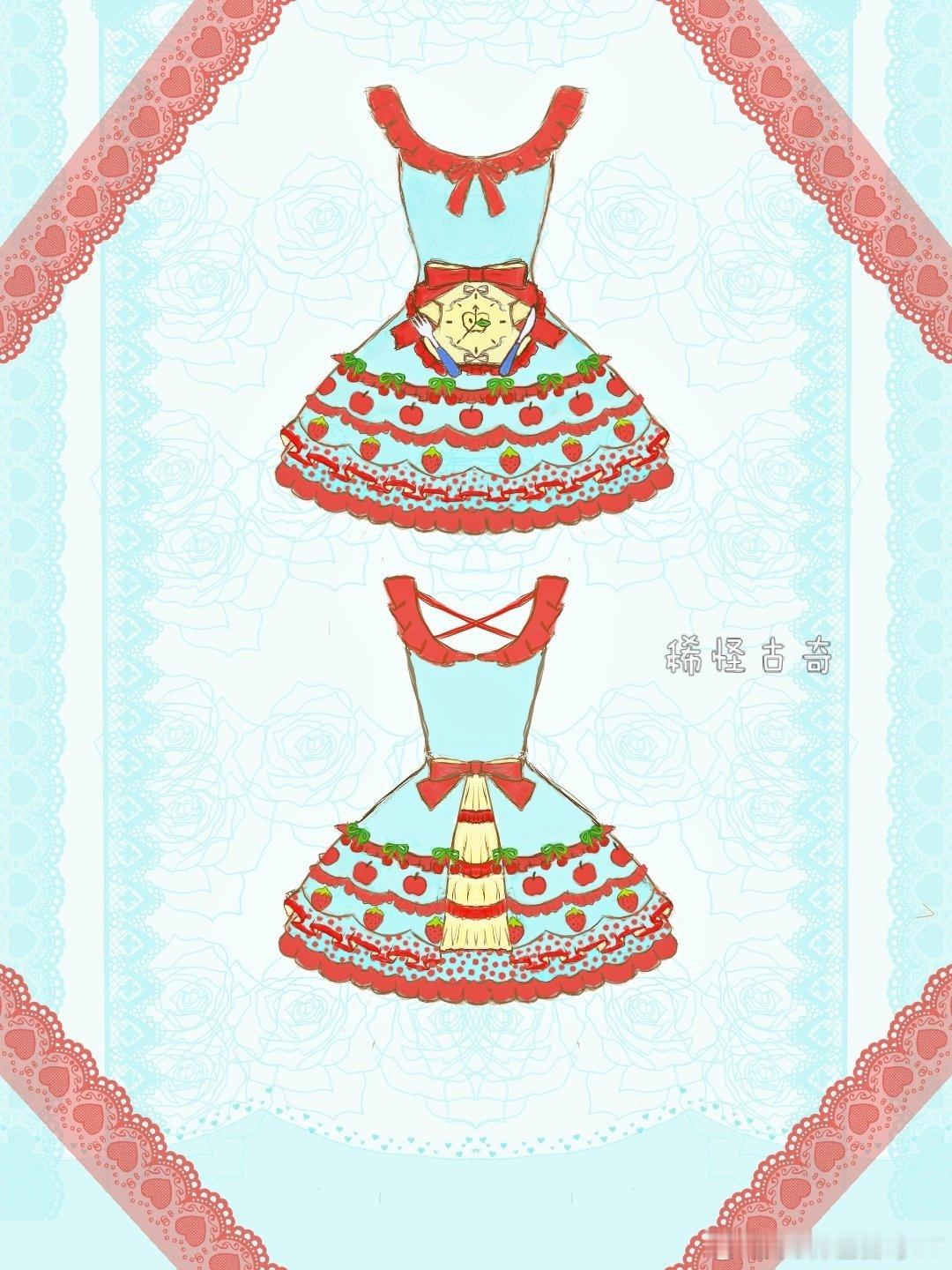 带有苹果元素的娃衣或者轻lo吧#lolita原创设计[超话]##苹果牛[超话]##lolita装扮[超话]##lolita##lolita搭配##苹果[超话]# ​