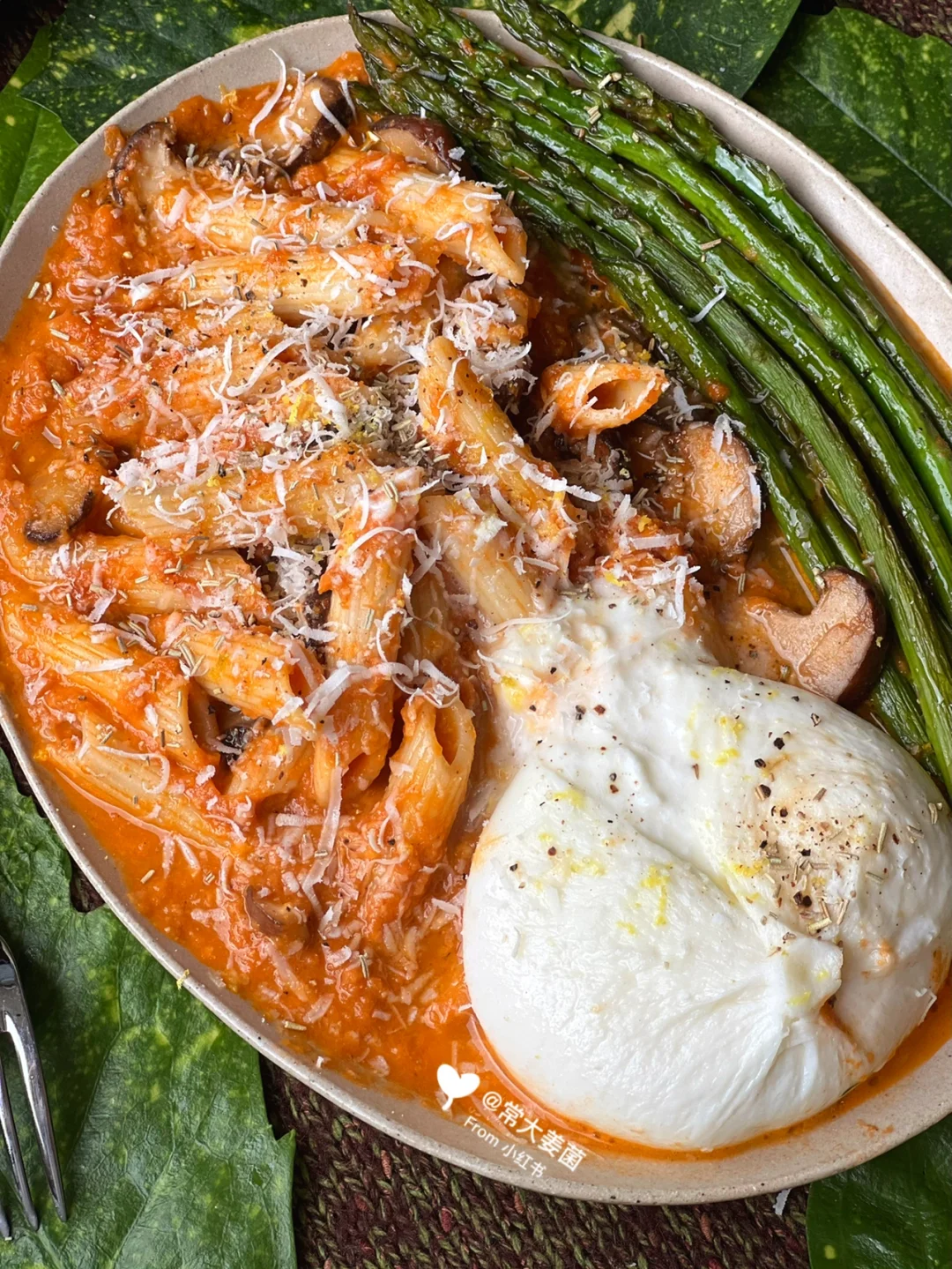 绝了！🍋柠香番茄鸡肉浓汤意面🧀burrata