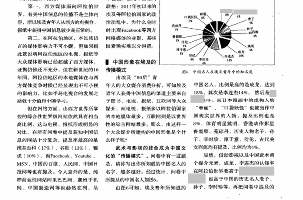 2009年🇨🇳名人埃及知名度调查