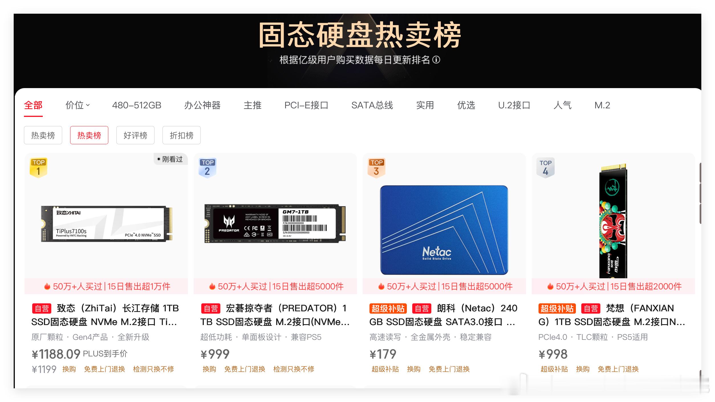 哎！看了看狗东的固态硬盘销量排行榜，1TB固态硬盘也就1000块钱左右，所以，我很难理解手机和电脑的乱涨价啊！哎……再看了看狗东的存储卡销量排行榜，128GB和256GB的存储卡，也不是天价啊！那么，为何2026年秋季，这些国产旗舰手机都要疯狂大涨价呢？！为何最近这些电脑都要大涨价呢？！

我不是特别 ​