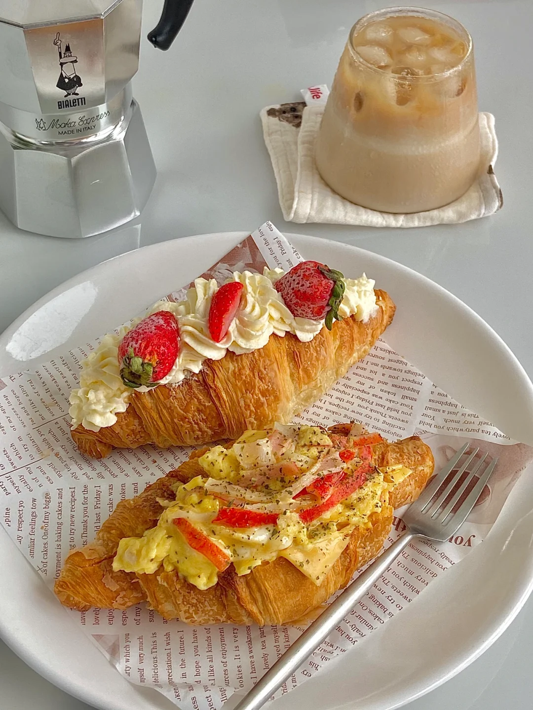 ☀️9.26日工作日早餐｜可盐可甜可颂三明治😋