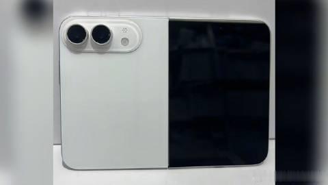 苹果折叠屏 iPhone Fold 机模高清细节图曝光，或仅推出白色版本