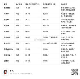 豆包预测的2026年六座大型SUV销量排行榜，准确度如何，年底见分晓。