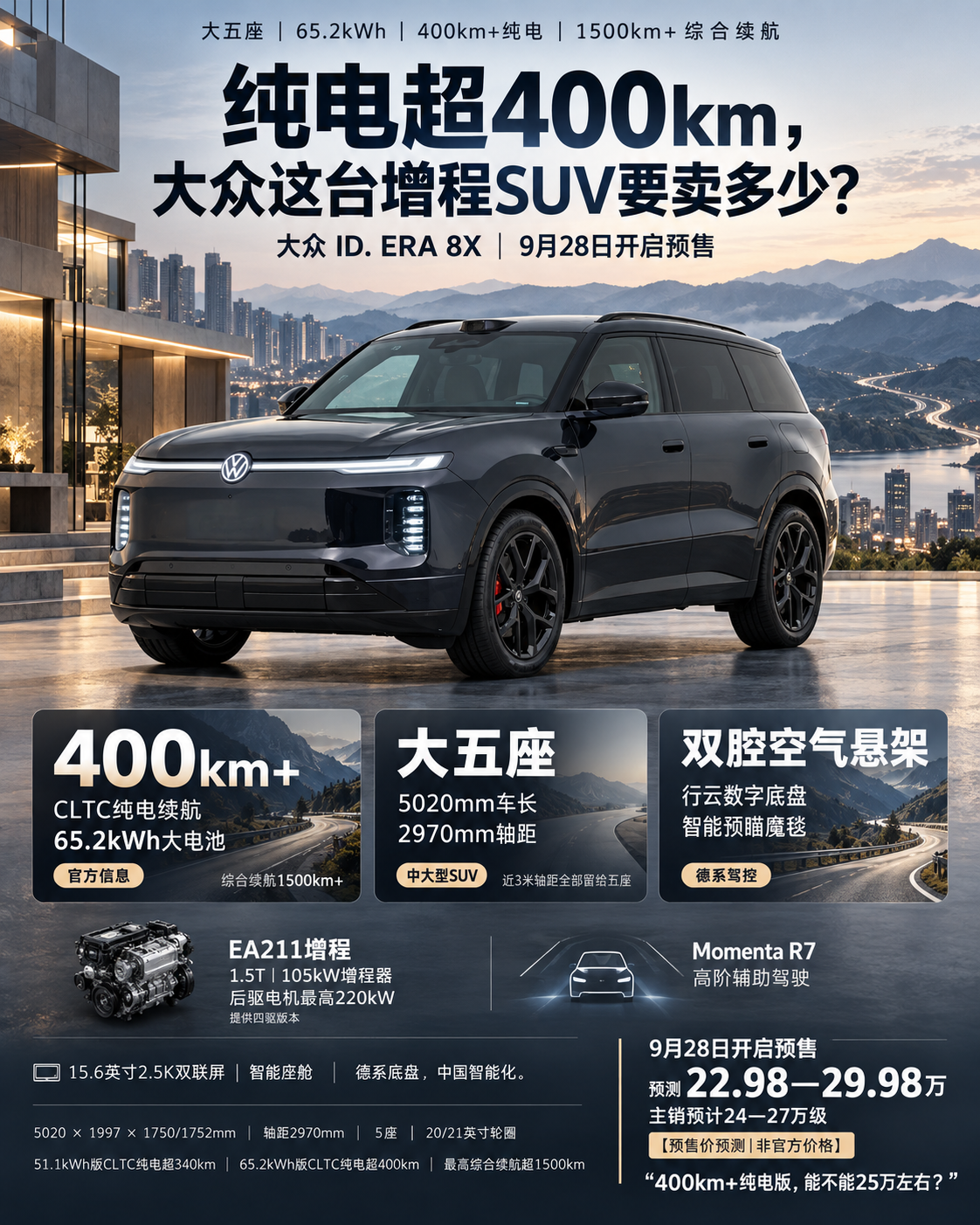 大众ID. ERA 8X即将开启预售