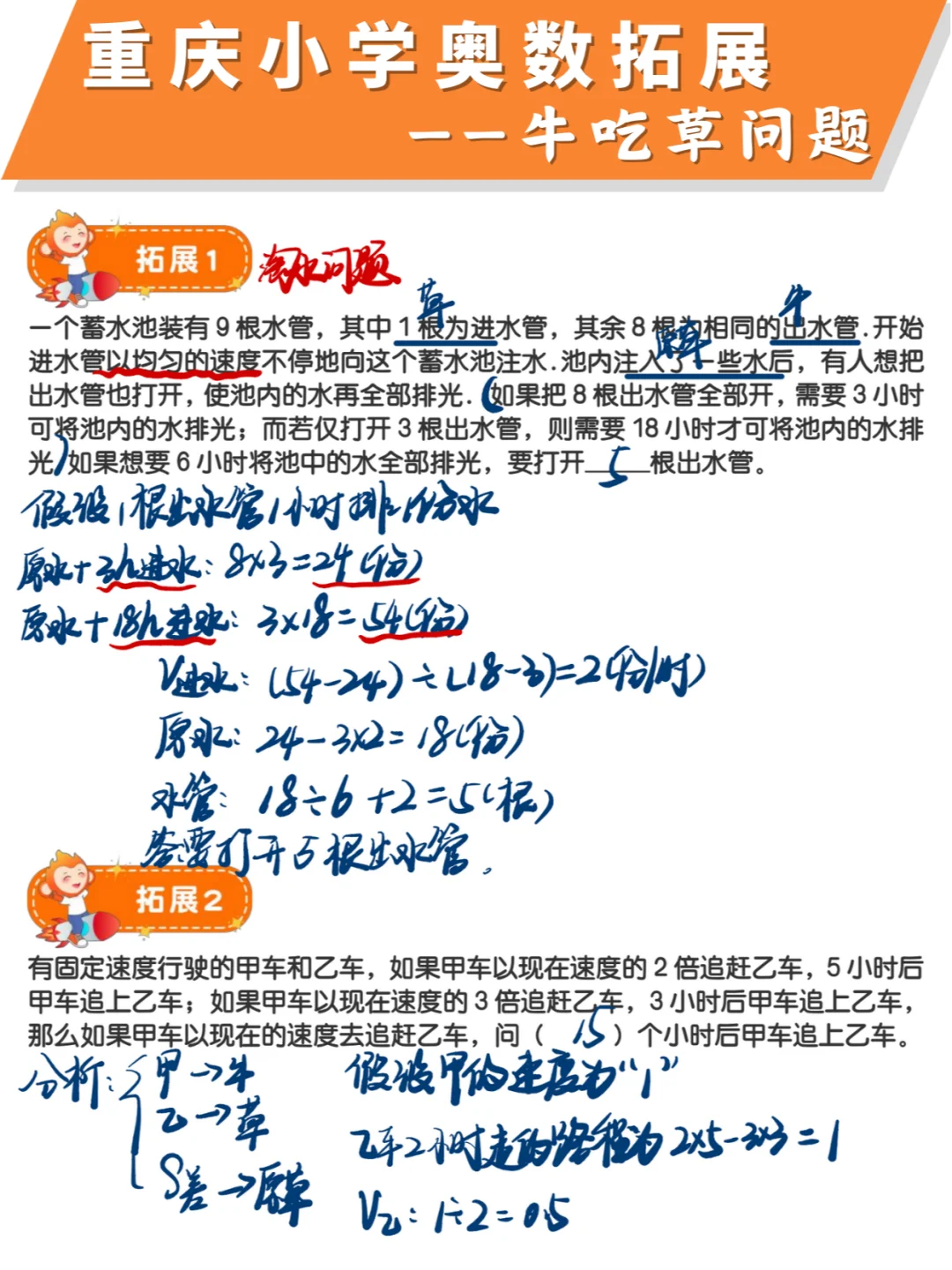 🔥牛吃草问题，难度提升🚀还好提前做了