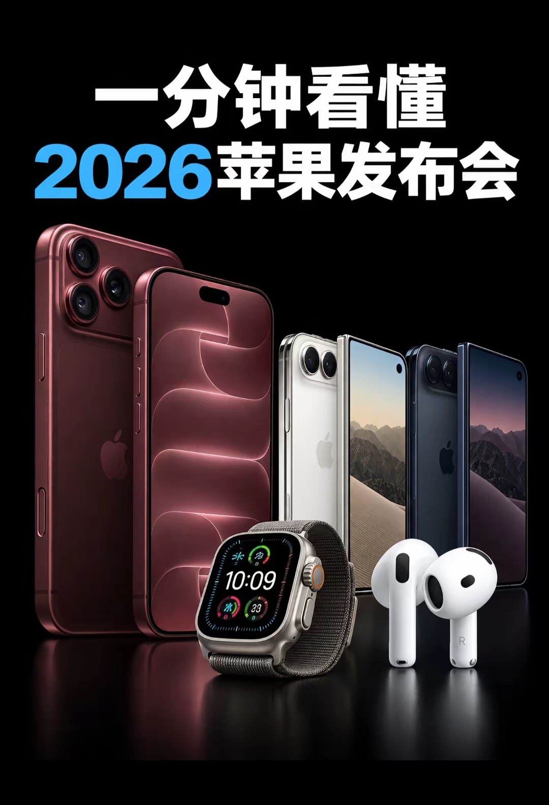 苹果这次发布会，把iPhone的“天花板”捅破了
 
你是不是刚把iPhone 17捂热，就被iPhone 18的消息刷了屏？是不是还在纠结换不换Pro，结果苹果直接把折叠屏给你摆到了眼前？
 
这一次的发布会，苹果没有按常理出牌。
 
首先说大家最关心的iPhone 18 Pro系列。外观上其实变