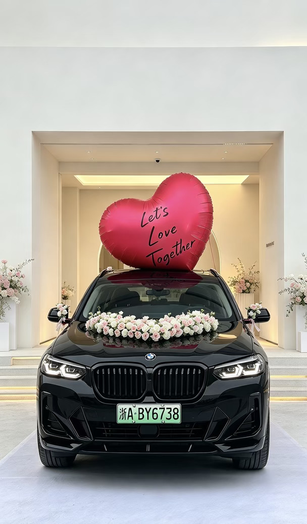当你的婚车是宝马！🖤