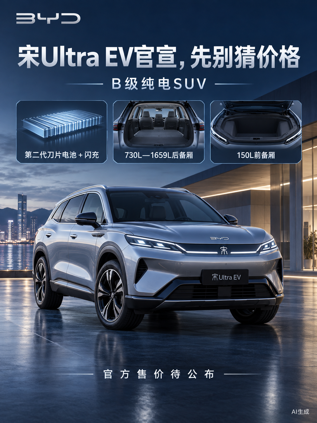 宋Ultra EV官宣，先别猜价格