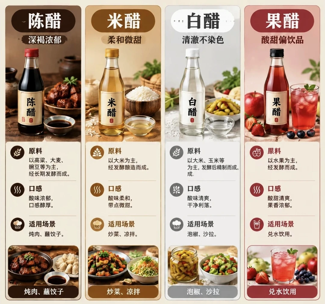 各种醋的正确用法