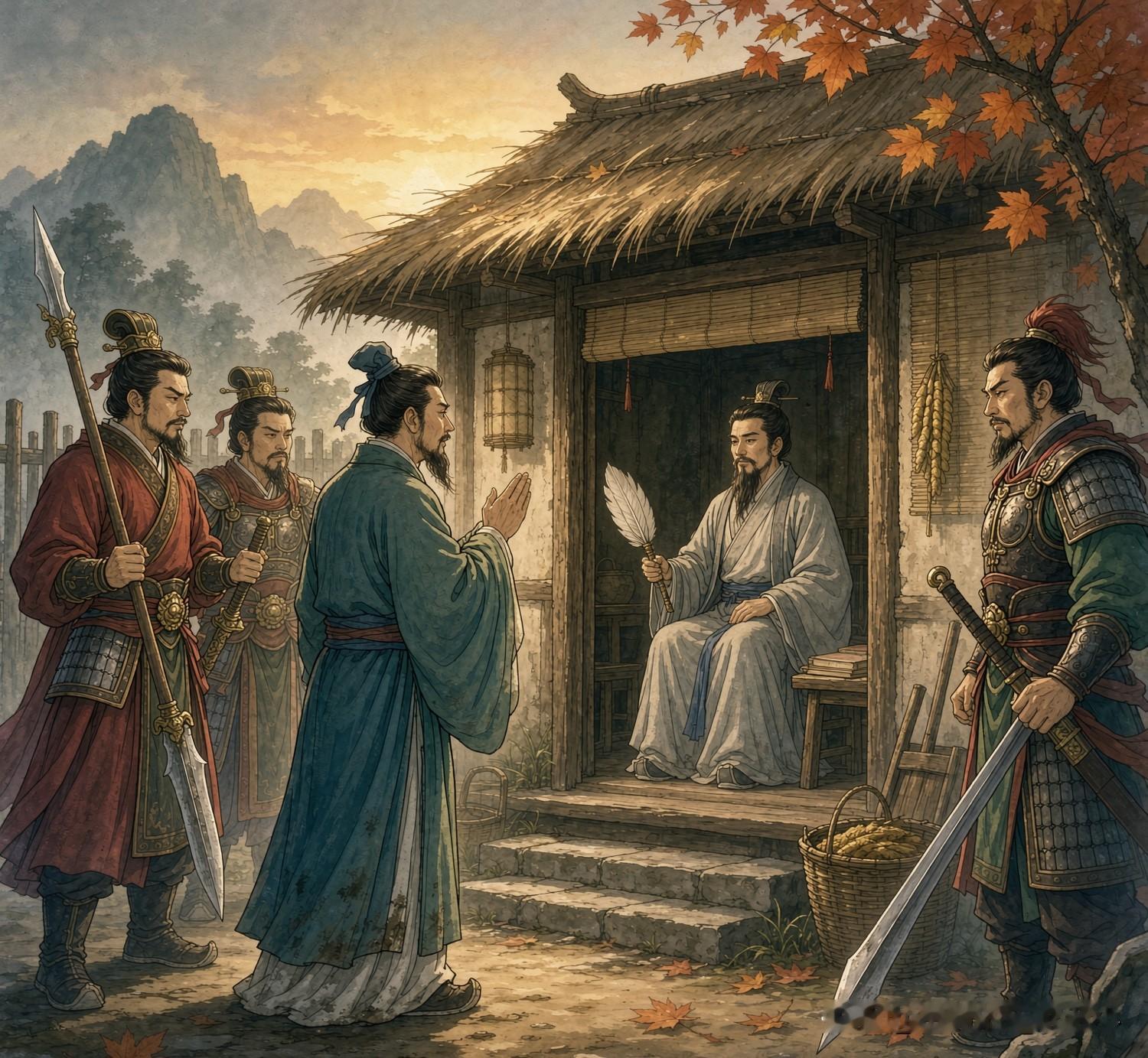 小时候看《三国演义》，最打动人的不是“三次”，而是刘备肯放下身段，去敲一间草庐的门。后来再想，“三顾茅庐”之所以至今被人讨论，恰恰因为它夹在历史事实、文学加工和文化象征三层之间。

正史里，诸葛亮在《出师表》明