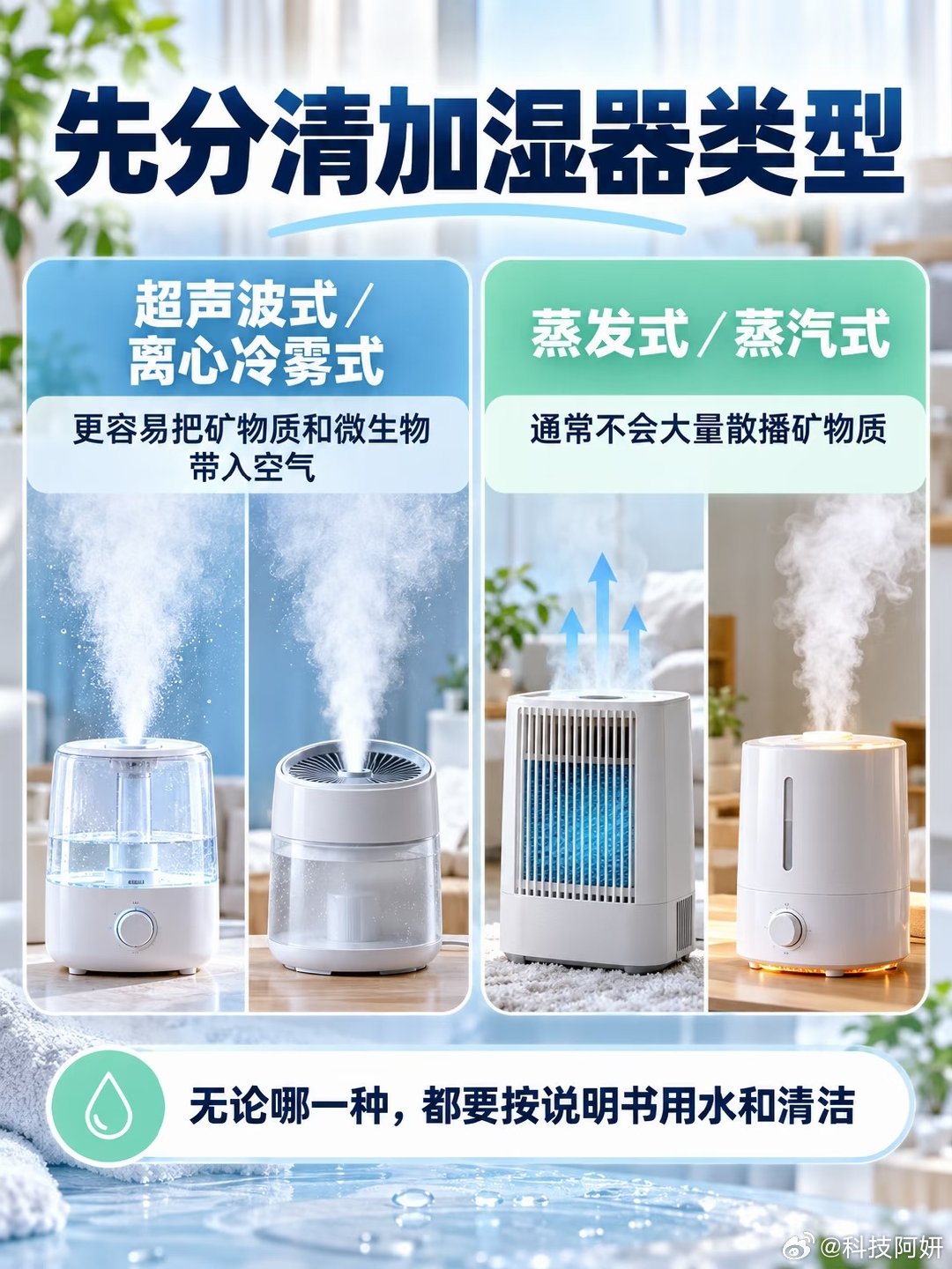 #加湿器加自来水会怎样#每年一到秋冬，我整个人干得遭不住，脸上疯狂脱皮，加湿器真的离不了！

你们有没有想过加湿器直接倒自来水到底行不行？我之前完全没当回事，一直都是直接灌自来水用，感觉也没出啥状况。今天特意翻了下才知道，这里面还挺有学问呢！

像超声波加湿器，真别直接加自来水！水里的矿物质会被震成细细的白粉末飘满屋，吸多了对呼吸道不太友好。蒸发式的就好些，杂质会留在水箱里面，用自来水问题不大。

但是不管你家是哪一款，清洗千万不能摆烂！水箱潮乎乎的超容易滋生霉菌。建议两三天简单冲一冲，每周好好刷一遍。就算用纯净水，也不能一直不洗，搞不好加湿反倒变成吸病菌咯。