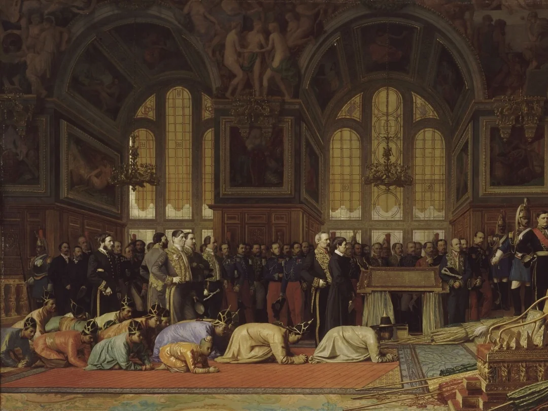 法国洗劫圆明园的第二年，暹罗使团访问巴黎