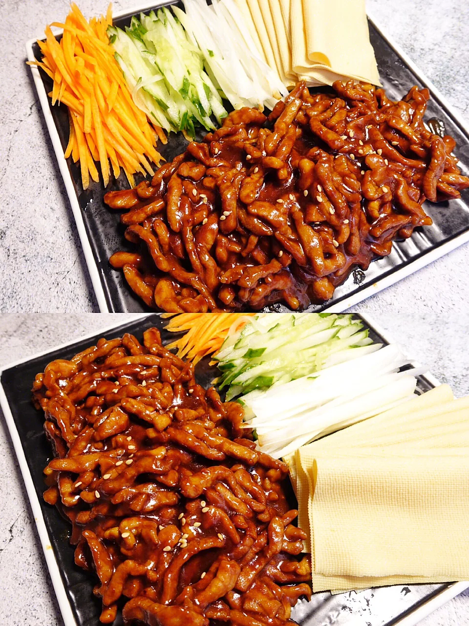 家庭版京酱肉丝㊙每口都巨满足爱了这北京味