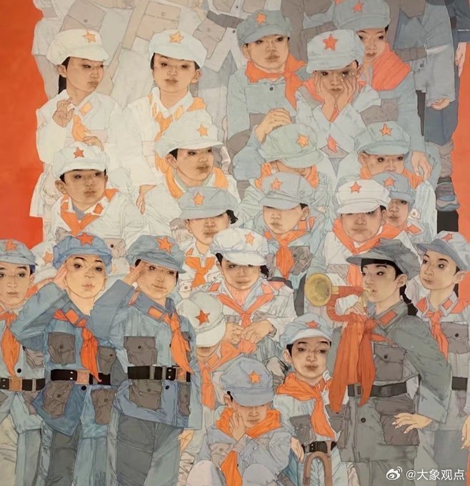 7月31日，《新时代的长征路之星星火》在济南美术馆开展。该展览为省级官...