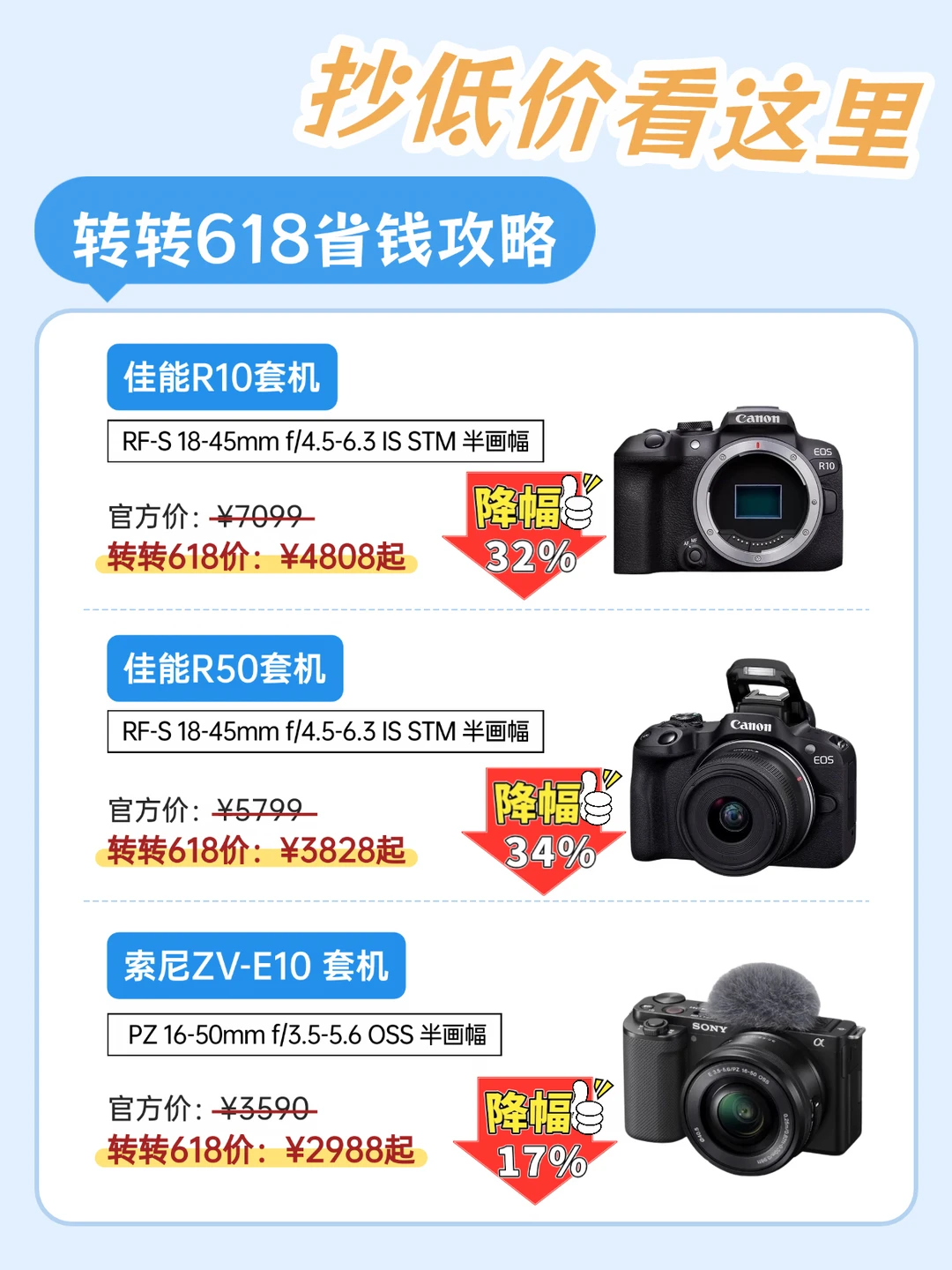 618相机抄底攻略✨二手入门机性价比炸了
